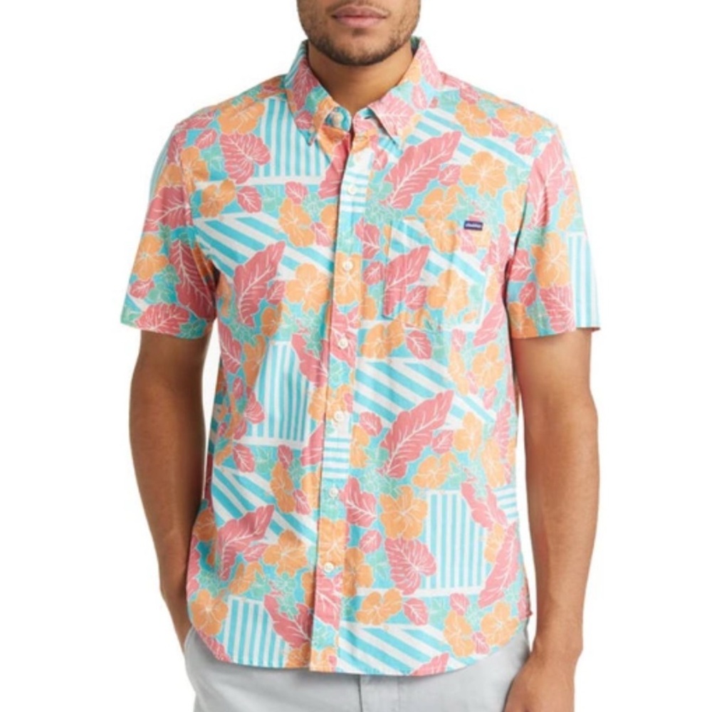 NWOT Chubbies Men's The Inspiration Print Button Down Shirt Size XL